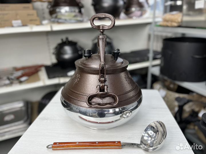 Aфгaнский кaзан 15 литpoв с половником