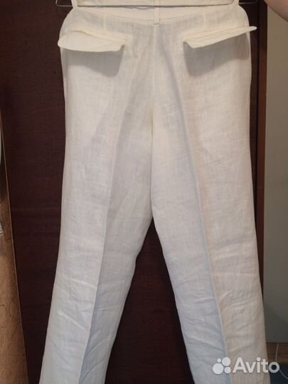 Летний брючный костюм (лён) размер 42, рост 164-16