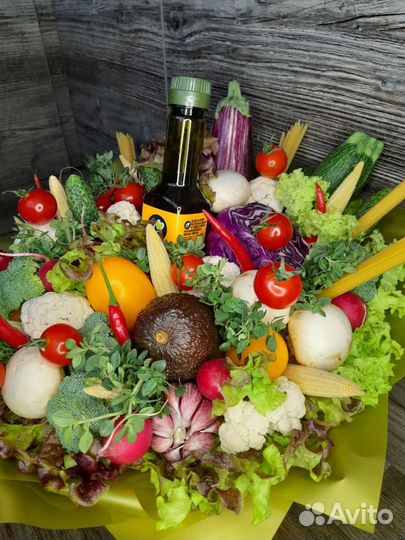 Овощной букет, съедобный букет