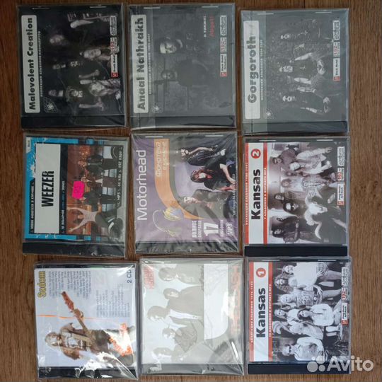 Коллекция рока на CD дисках, новые