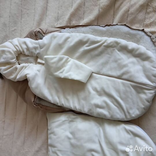 Зимний конверт в коляску на овчине