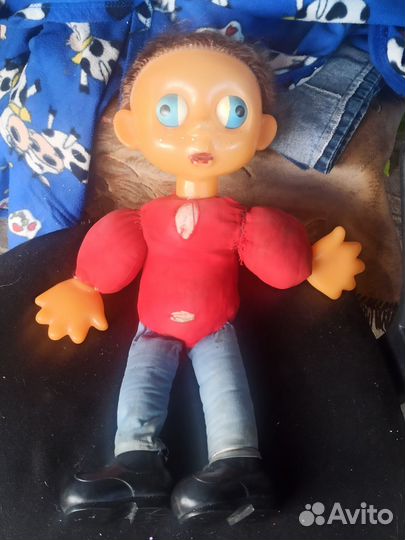 Кукла СССР Антошка футболист под восстановление