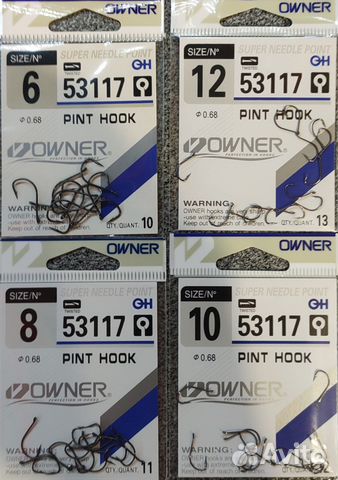 Крючки рыболовные Owner
