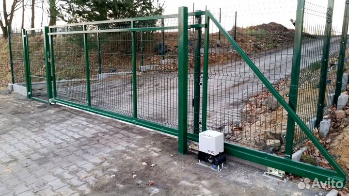 Откатные ворота под ключ