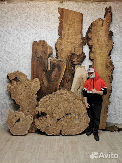 Слэбы из дерева карагач и другие породы