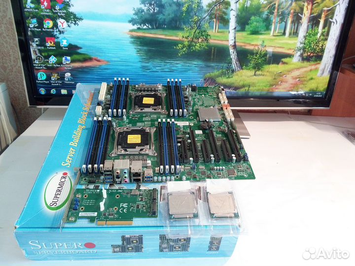 Supermicro x10dai +2 E5 2660v3 в подарок