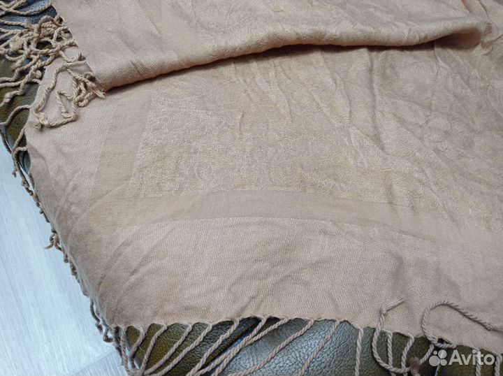 Платок теплый шерсть etro бежевый италия