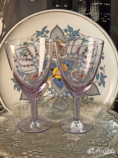 Рюмки цветное стекло хрусталь СССР