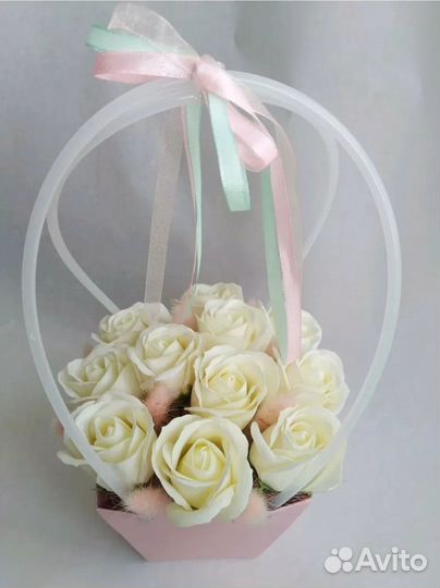 11 Роз из мыла в подарочной коробке