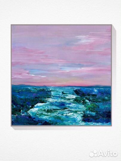 Картина на холсте. Абстрактный пейзаж