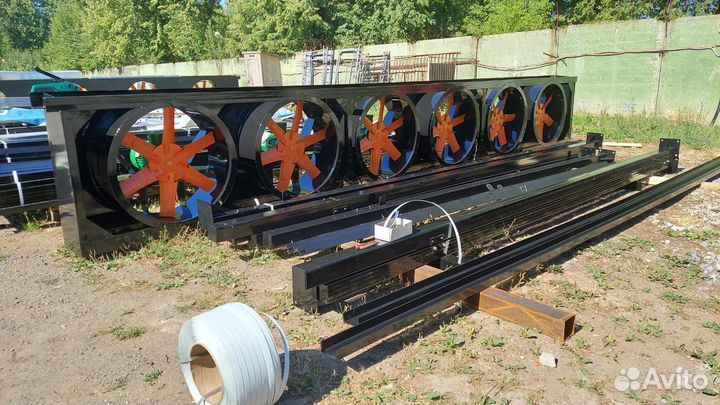 Сушильные камеры древесины - осевые вентиляторы