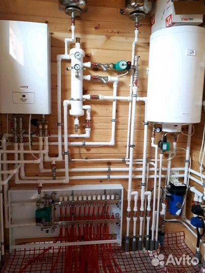 Монтаж газовых и электро котлов,систем отопления,т