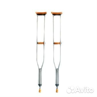Костыли подмышечные подростковые алюминиевые