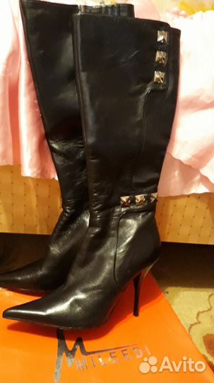 Сапоги нат.кожа