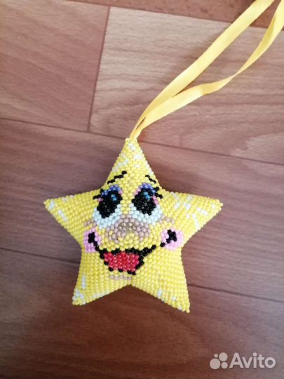 Звёзды объёмные из бисера