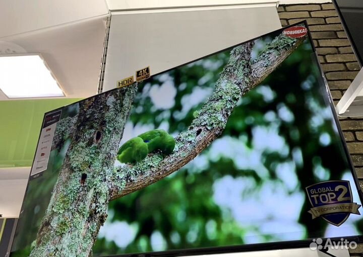 Безрамочный Смарт 55'' 4K HDR с интеллект. экраном