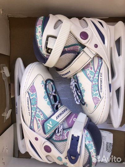 Коньки для девочки раздвижные 31-36