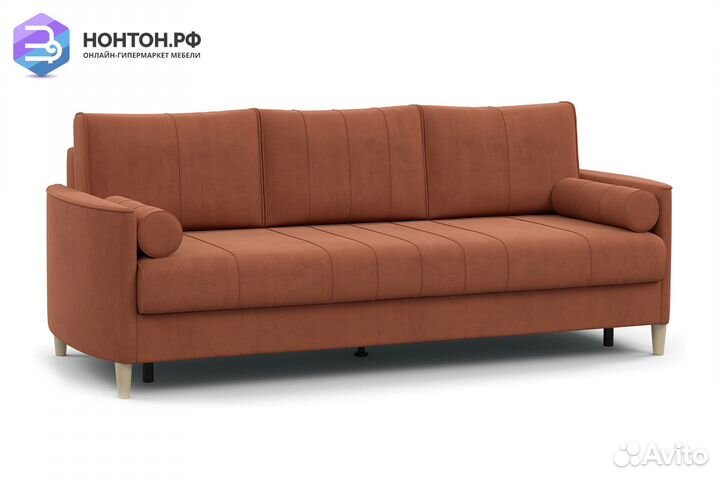 Диван тик-так Лора оранжевый