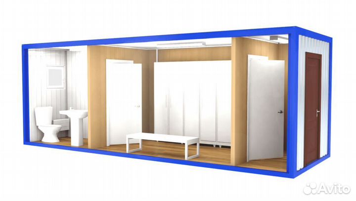 Блок контейнер под раздевалку с ндс