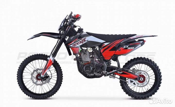 Мотоцикл кроссовый rockot ZX300 RED fury (300сс, 1