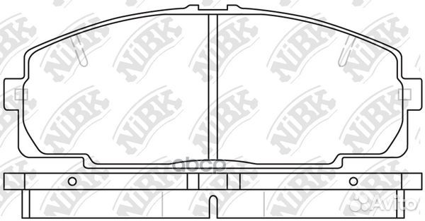 Колодки тормозные дисковые перед pn1237 NiBK