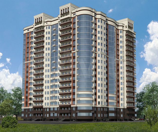 2-к. квартира, 68,7 м², 2/17 эт.