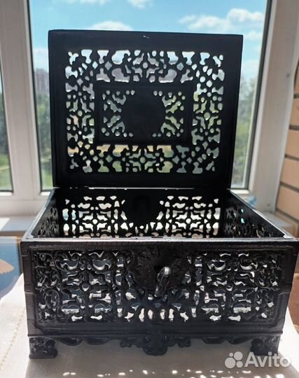 Каслинское литье шкатулка ларец сундучок
