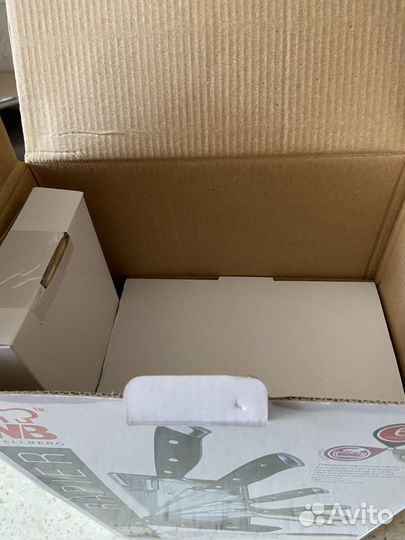 Новый подарочный набор ножей на подставке wellberg