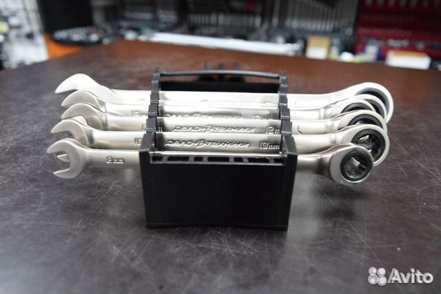 Набор ключей комбинированных трещоточных 6 шт