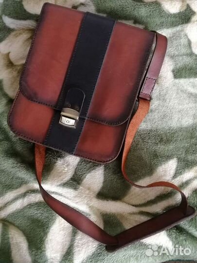Кожаная мужская сумка