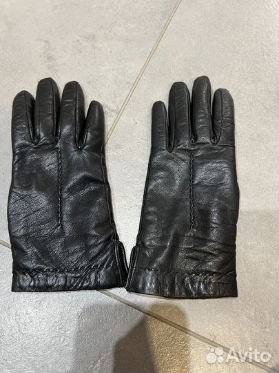 Перчатки женские кожаные размер 7