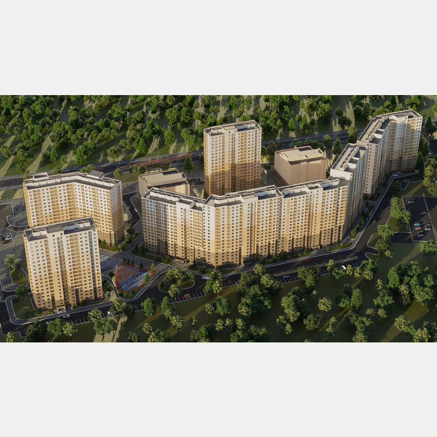 2-к. квартира, 60,5 м², 4/17 эт.