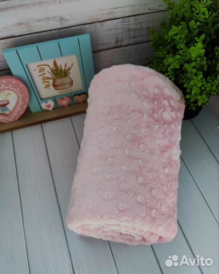 Плед детский плюшевый