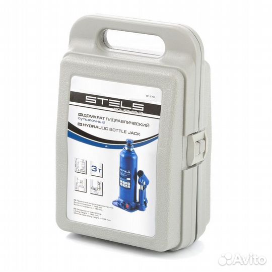 Домкрат гидравлический бутылочный Stels 51173, 3 т