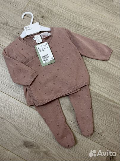 Костюм вязаный h&m 62р новый
