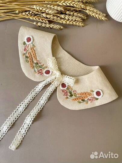 Воротничок с вышивкой на заказ