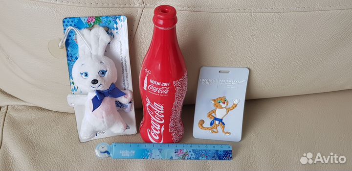 Сувенир Сочи 2014 Олимпиада Заяц Миша Леопард Coca