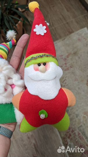 Комплект текстильных ёлочных игрушек