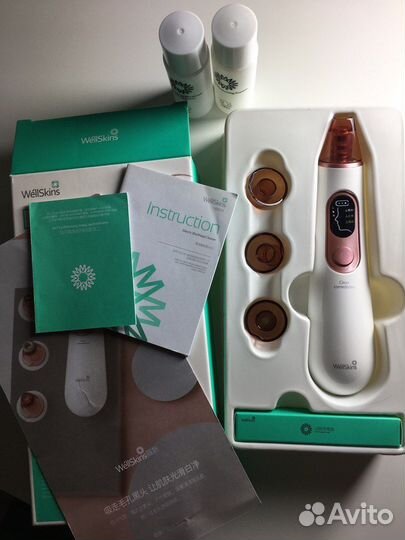 Вакуумный очиститель лица Wellskins