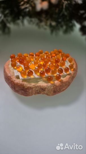 Коллекционная игрушка бутер с икрой для Ильи