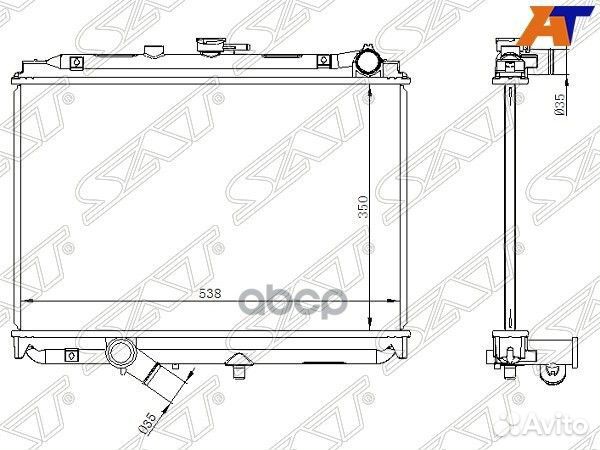 Радиатор Mazda Bongo 93-99 MZ00015 Sat