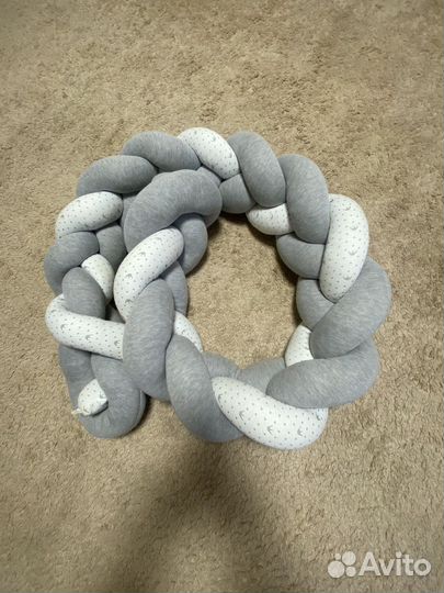 Бортики на кроватку косичка