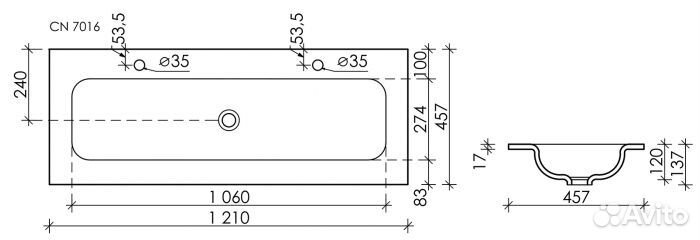 Мебель для ванной Sancos Marmi 1.0 120 дуб галифакс CN7016MB Black