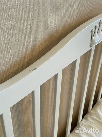 Детская кроватка с маятником лель 0-3 лет