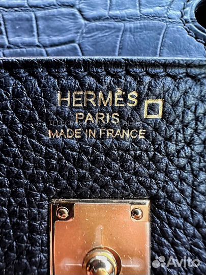 Сумка Hermes Birkin 25 Touch Togo + Alligator GHW