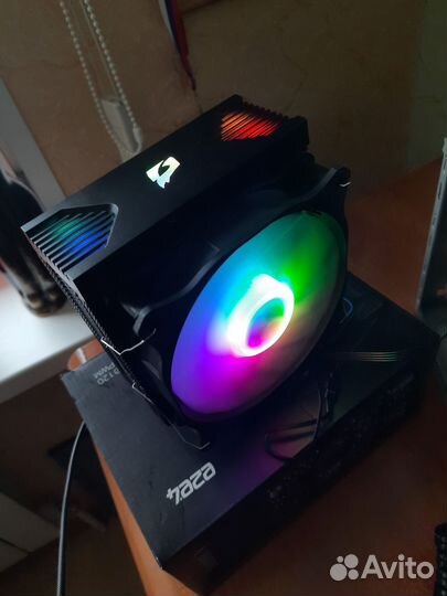 Кулер e2e4 gaming tower argb 4 трубки