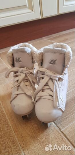 Коньки двухполозные для начинающих 29р