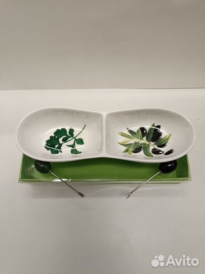 Менажница фарфор для оливок и зелени