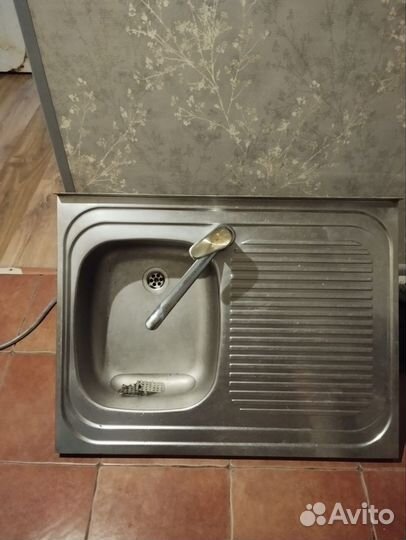 Раковина для кухни с краном из нержавейки