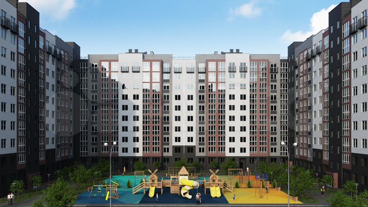 2-к. квартира, 56,9 м², 4/10 эт.